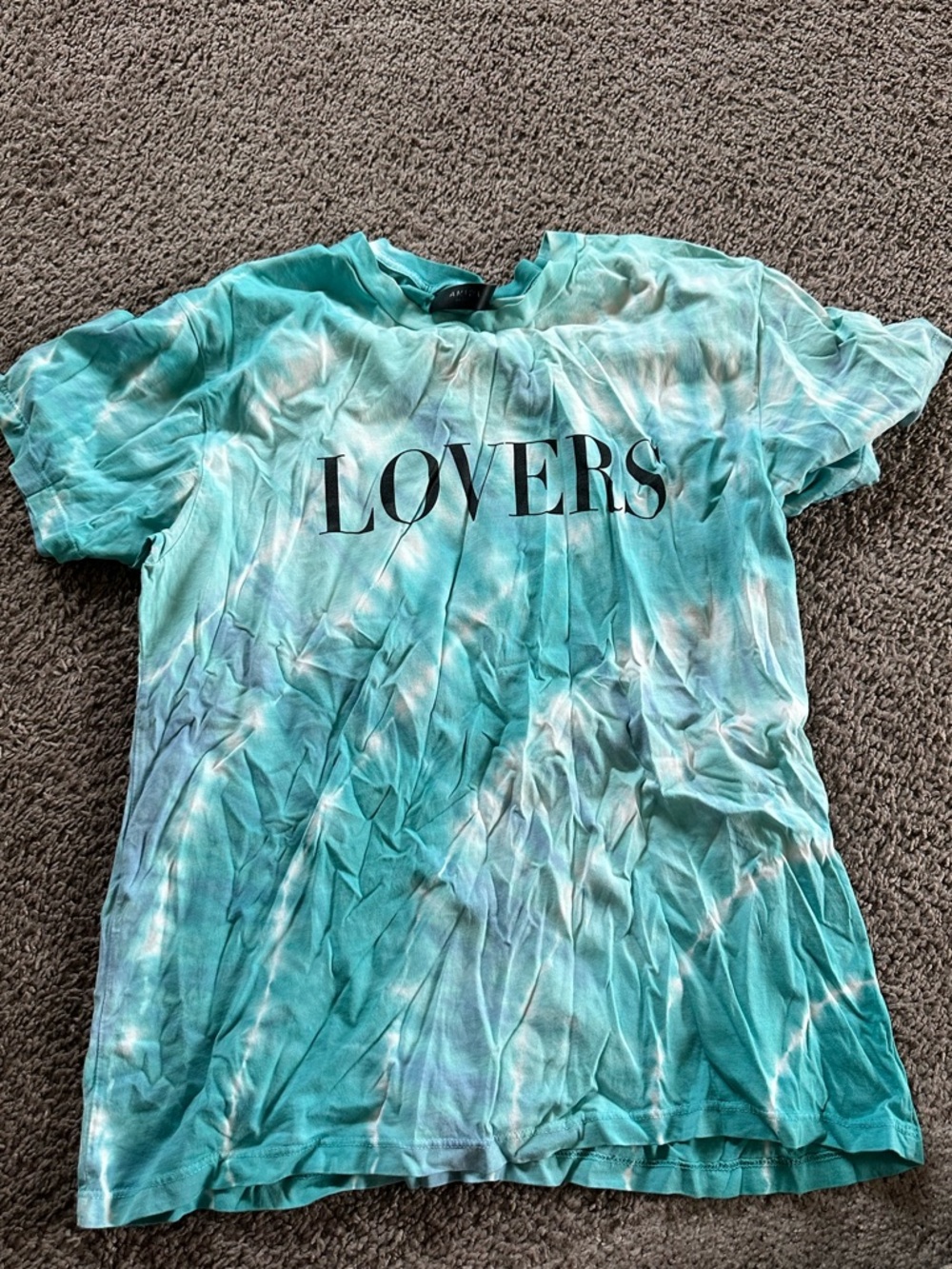 AMIRI Aqua Tie-Dye Crewneck Tee